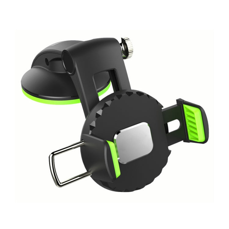 Car Diamond Suction Cup Mobile Phone Holder, Green, Black
