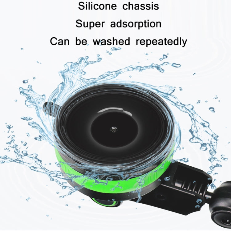 Car Diamond Suction Cup Mobile Phone Holder, Green, Black