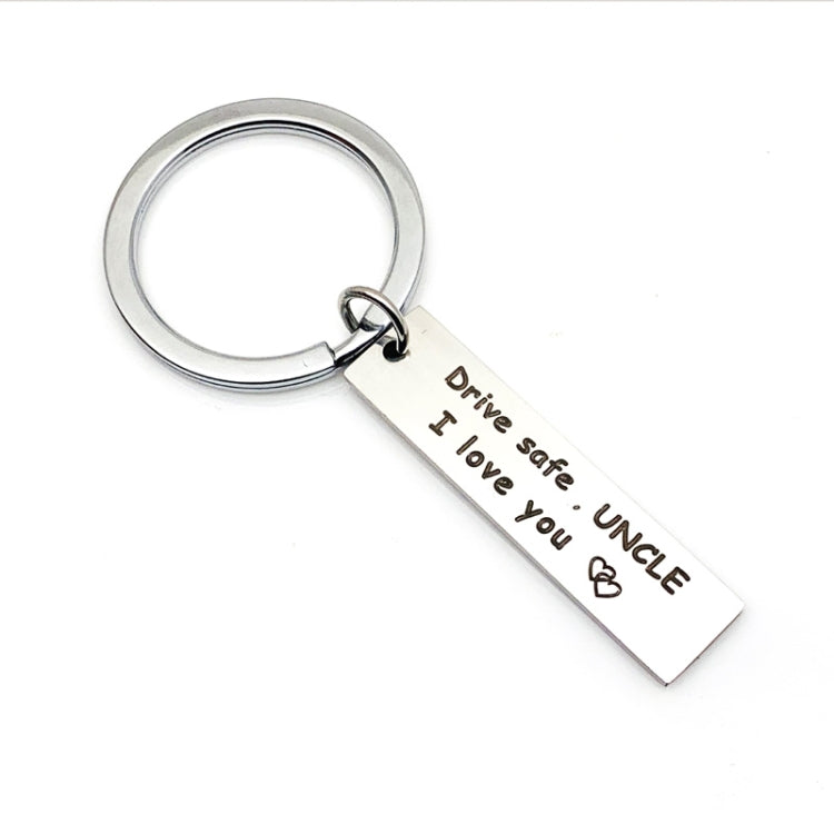 10 PCS C1010 Drive Safe Stainless Steel Tag Keychain, 10x40mm