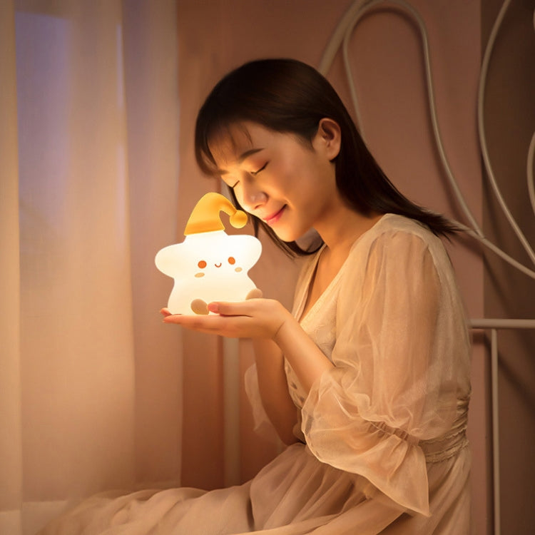 Silicone Star Colorful Bedside Night Light, Spec:, Touch Sensor, Remote Control