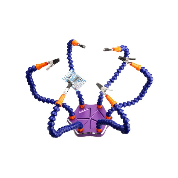 Universal Six-Jaw Aluminum Alloy Welding Station Power Distribution Board Welding Tool, Style:, Backplane + 6 Claw Clamp
