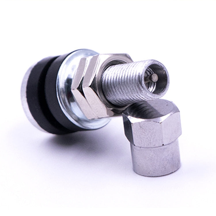20 PCS Motorcycle Tubeless Tire Valve Stainless Steel Straight Mouth, TR161