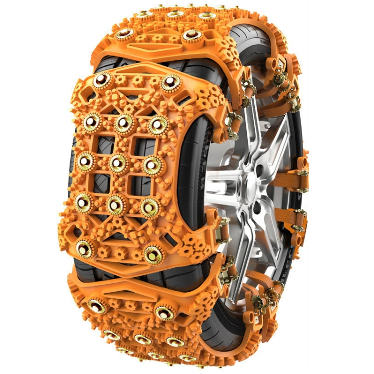 For 175~265cm Snow Emergency Snow Chains For Car SUV General Tires, Black 8764B, Yellow 8764A