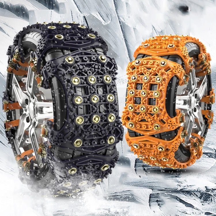 For 175~265cm Snow Emergency Snow Chains For Car SUV General Tires, Black 8764B, Yellow 8764A