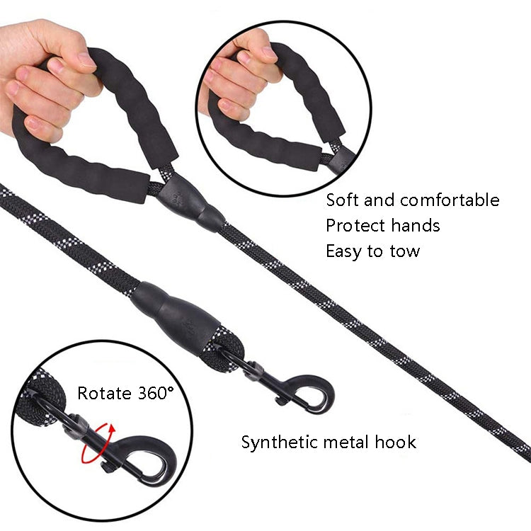 Pet Supplies Reflective Dog Pull Rope, Size:, Length 150cm Thick 1.2cm, Long 150cm Thick 0.8cm, Long 200cm Thick 1.2cm, Long 200cm Thick 0.8cm, Long 300cm Thick 1.2cm, Length 300cm Thick 0.8cm