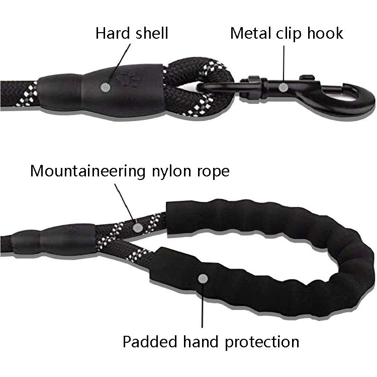 Pet Supplies Reflective Dog Pull Rope, Size:, Length 150cm Thick 1.2cm, Long 150cm Thick 0.8cm, Long 200cm Thick 1.2cm, Long 200cm Thick 0.8cm, Long 300cm Thick 1.2cm, Length 300cm Thick 0.8cm