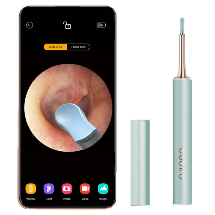 Bebird T15 Smart Visible Luminous Ear Pick Set, Star Black, Dawn White, Sky Lake Green