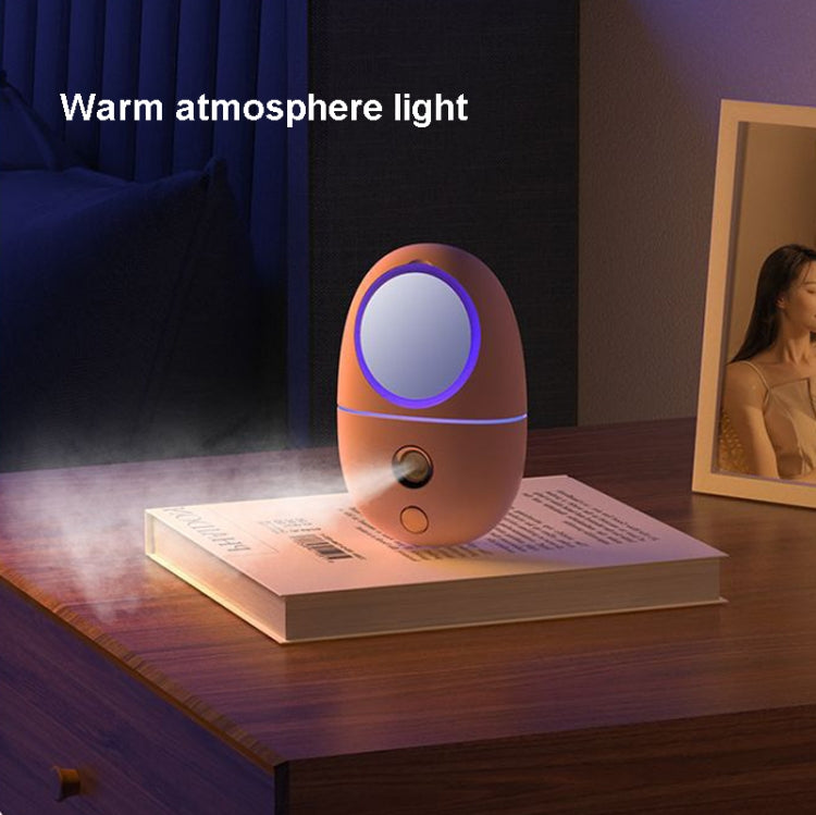 Q801A Makeup Mirror Spray Moisturizing Device, White, Yellow, Pink, Green