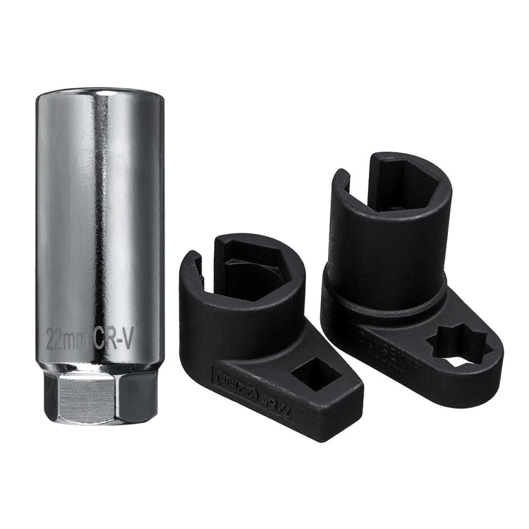 Manganese Steel Chrome-Plated Small Mouth Oxygen-Containing Sensor Disassemble Sleeve, 3 In 1
