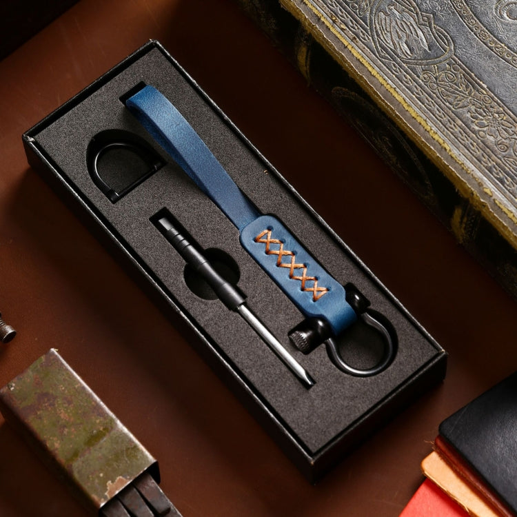 A001 Car Keychain Leather Long Key Rope, Oil Wax Black, Oil Wax Red, Crazy Horse Black, Crazy Horse Brown, Crazy Horse Blue