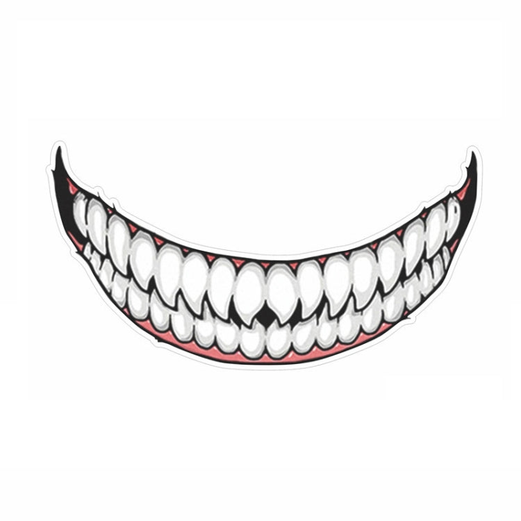 J06 Motorcycle Helmet Sticker, Small Teeth, Large Teeth, Small Tongue, Large Tongue