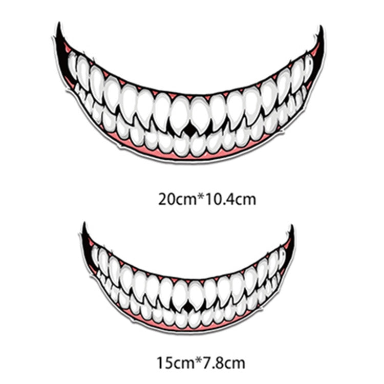 J06 Motorcycle Helmet Sticker, Small Teeth, Large Teeth, Small Tongue, Large Tongue