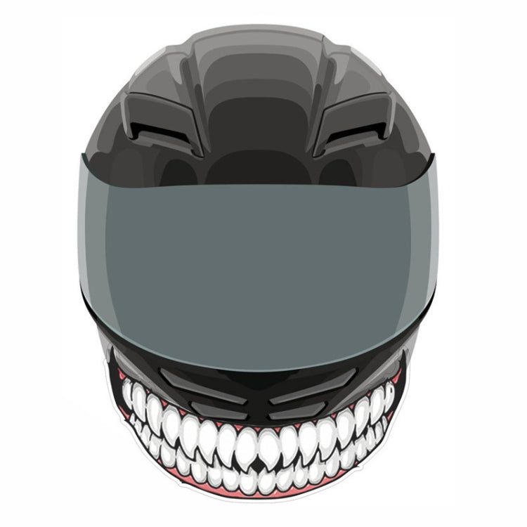 J06 Motorcycle Helmet Sticker, Small Teeth, Large Teeth, Small Tongue, Large Tongue