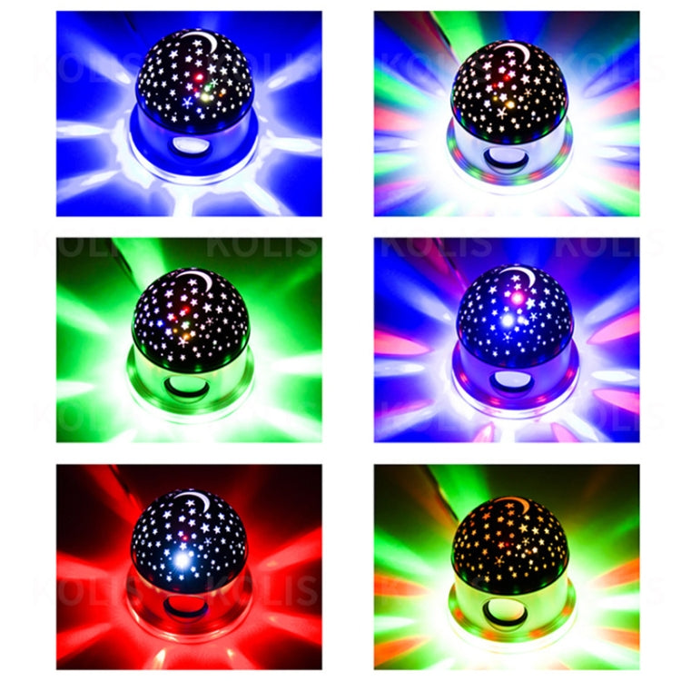 Bluetooth Music Starry Sky LED Projection Lamp, Spec:, Remote Control-EU Plug