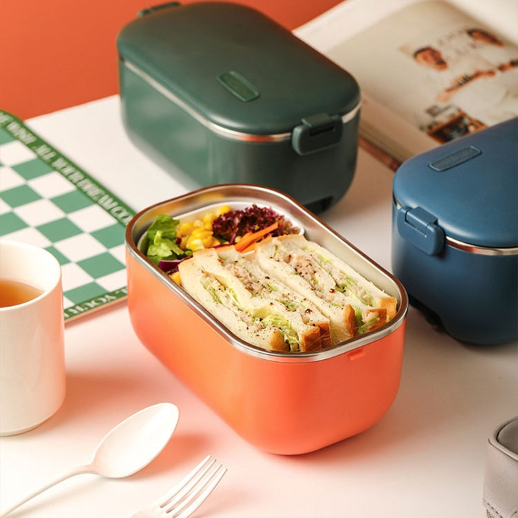 48W 1L 304 Stainless Steel Heating Lunch Box Can Be Plugged In, US Plug, 12V Car Plug, EU Plug, UK Plug