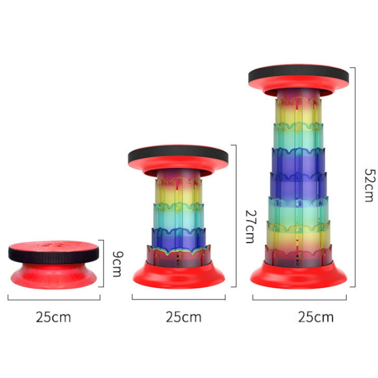 Outdoor Portable Lotus Heightened Folding Telescopic Stool