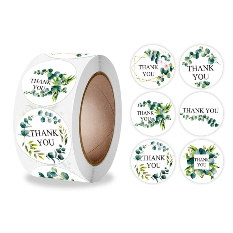 Thank You Floral Seal Sticker Envelope Sticker, A-322, A-323