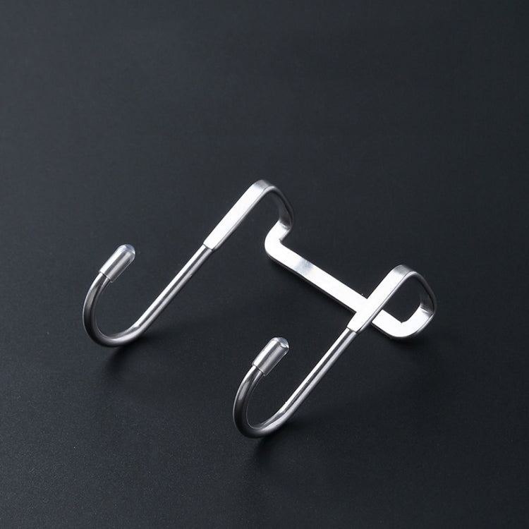 5pcs /Pack S-Shaped Double Hook Stainless Steel Coat And Drawer Door Rear Hook