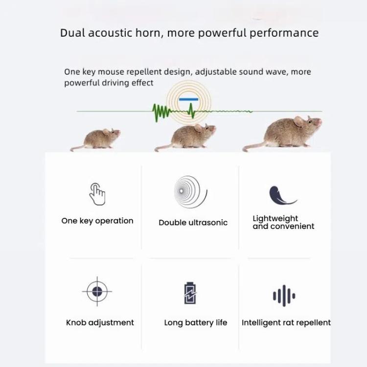 Removable Rechargeable Ultrasonic Bat-proof Mouse Repellent, Mouse Repellent