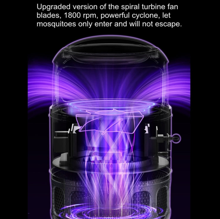 ZH278 Photocatalyst Mosquito Killer Lamp Inhalation Electric Shock Mosquito Killer Lamp, Cream Color, Black