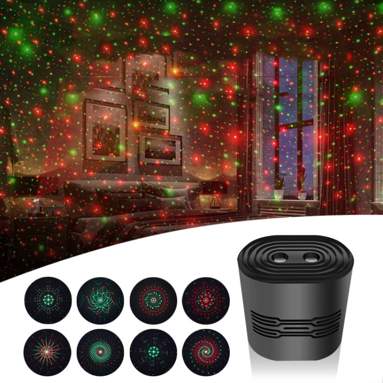C209 USB Charge Mini Laser Stage Atmosphere Light, Single Star Style (White), 8 In 1 Style (White), 12 In 1 Style (White), Single Star Style (Black), 8 In 1 Style (Black), 12 In 1 Style (Black)