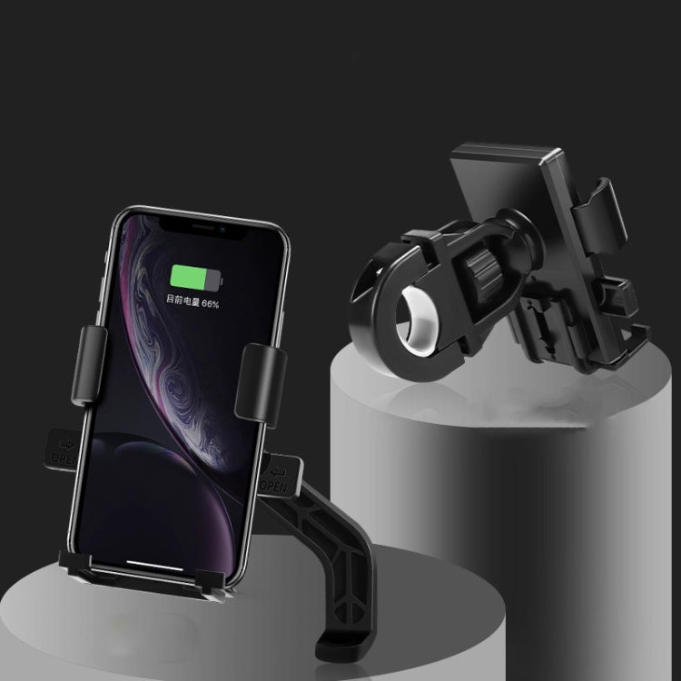 Y02 Electric Bike Mobile Phone Bracket, Style:, Rearview Mirror Installation, Handlebar Installation