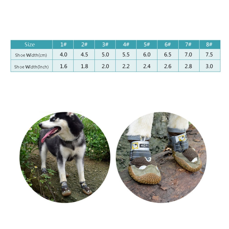 4 PCS / Set HCPET Dog Shoes Breathable Net Dog Shoes