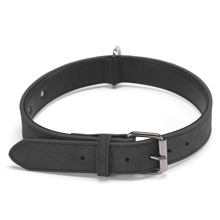 JINMAOHOU Dogs Double-Layer Leather Collar, XS 34x1.7cm, S 39x2.2cm, M 49x2.7cm, L 59x3.2cm
