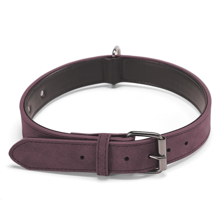 JINMAOHOU Dogs Double-Layer Leather Collar, XS 34x1.7cm, S 39x2.2cm, M 49x2.7cm, L 59x3.2cm