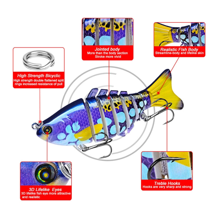 PROBEROS HS033 10cm 15.61g Knotty Lure Fish Bait Plastic Hard Bait