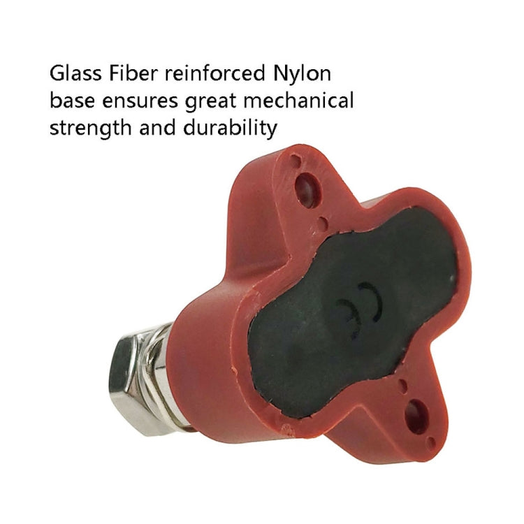 Double Terminal Block Spiral Fixed Wire Connector, M8 Black, M8 Red, M6 Black, M6 Red