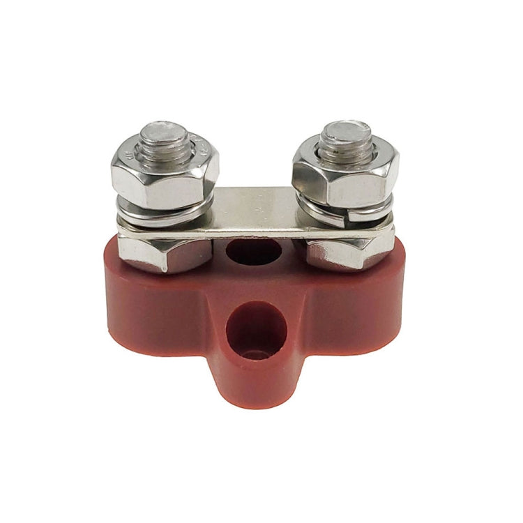 Double Terminal Block Spiral Fixed Wire Connector, M8 Black, M8 Red, M6 Black, M6 Red