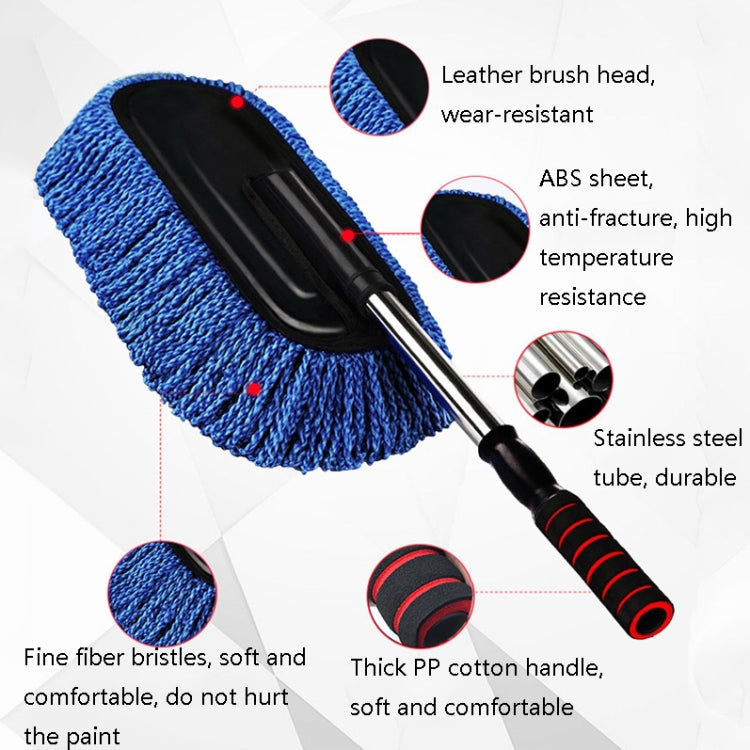 CS-365 Multifunctional Car Washing Telescopic Long-Handled Brush, Blue (Zipper Bag), Gray (Zipper Bag), Blue (OPP Bag), Gray (OPP Bag)