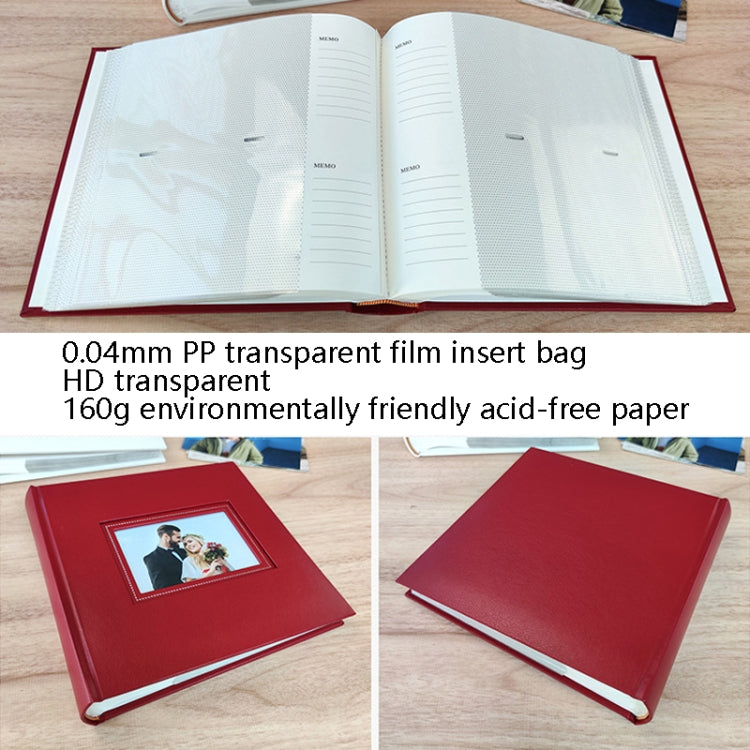N55060 6 inch Couple Memorial Album, Red, Blue, Black, White