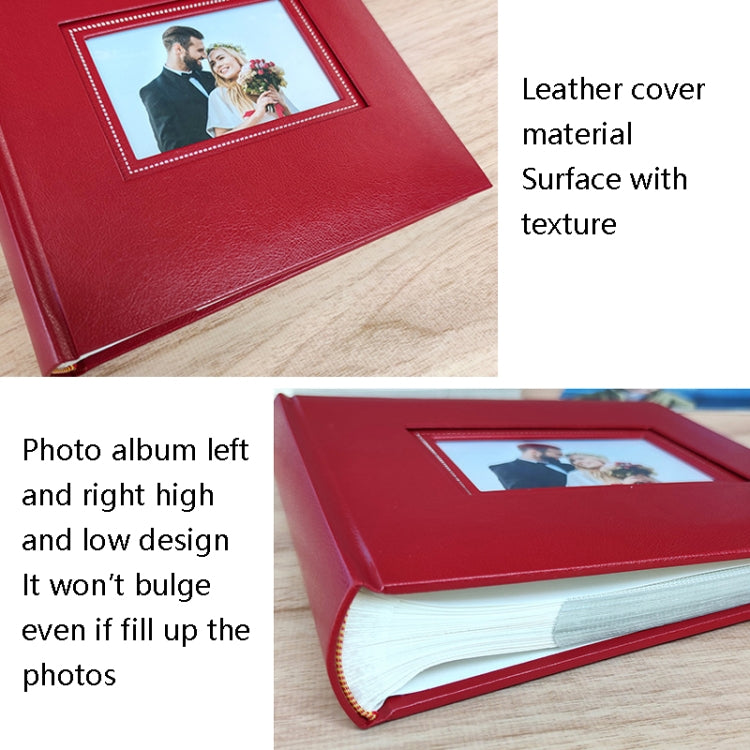 N55060 6 inch Couple Memorial Album, Red, Blue, Black, White