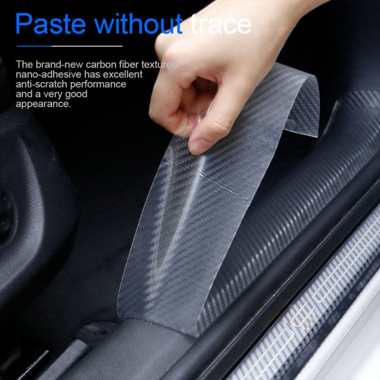 3cm x 3m Car Carbon Fiber Bumper Anti-Collision Strip