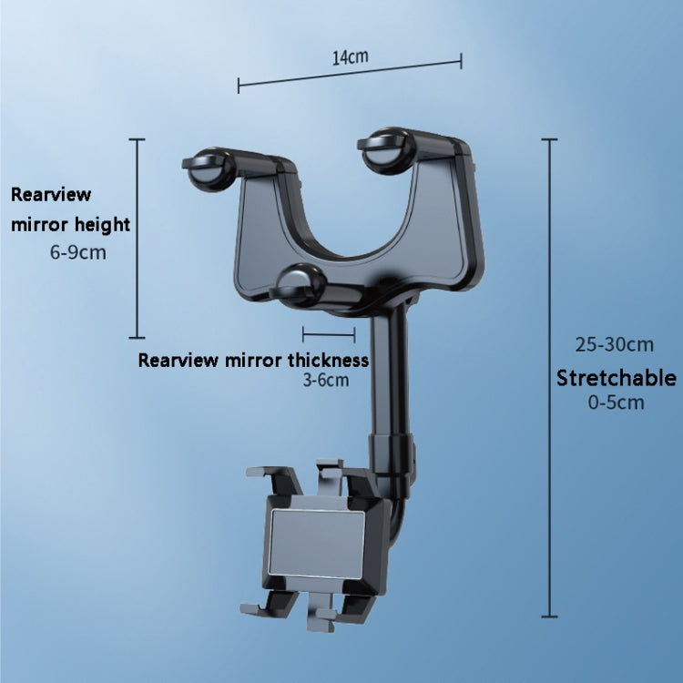 ZJ099 360 Degree Rotating Car Rearview Mirror Phone Holder, ZJ099