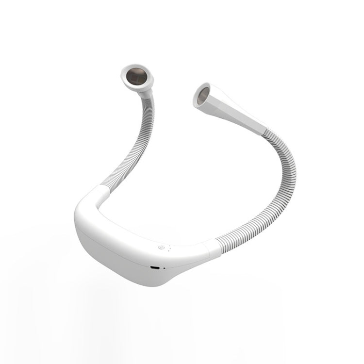 Hanging Neck Lamp Student Eye Protection Led Reading Lamp USB Rechargeable Book Lamp, White, Black