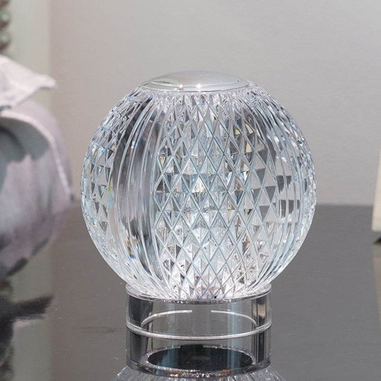 Crystal Ball Small Table Lamp USB Acrylic Night Light, MT2 80 x 80mm, MT1 110 x 110mm