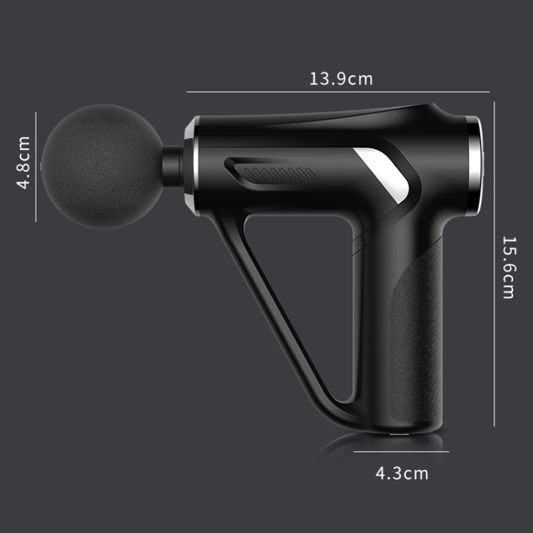 HB-008 Triangular Electric Fascia Gun Body Massage Gun, LCD Style, Button Style
