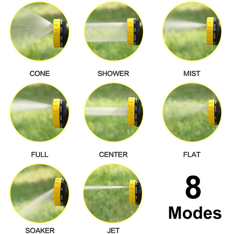 8 in 1 Car Wash Foam Pot Water Sprinkler, Yellow, Green