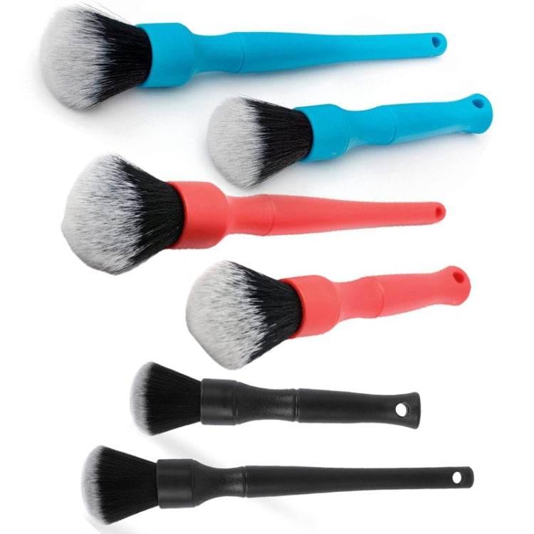 Car Air Conditioner Outlet Brush Interior Cleaning Soft Brush, Small+Large Black, Small+Large Blue, Small+Large Red