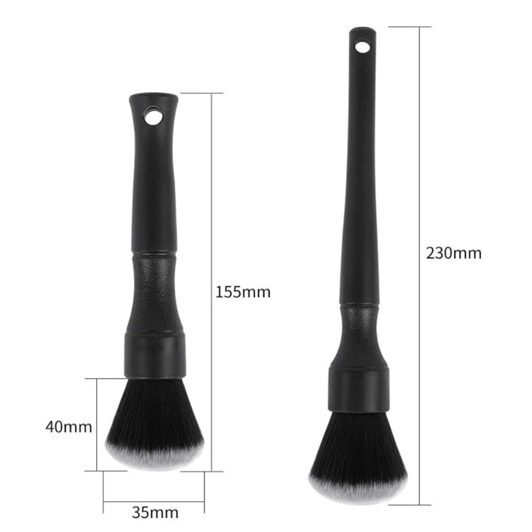Car Air Conditioner Outlet Brush Interior Cleaning Soft Brush, Small+Large Black, Small+Large Blue, Small+Large Red