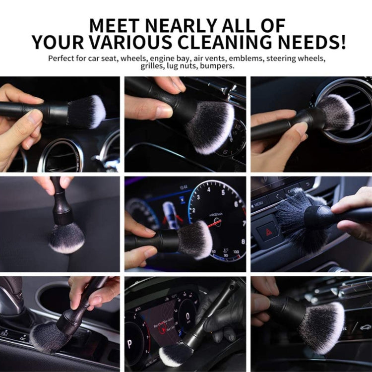 Car Air Conditioner Outlet Brush Interior Cleaning Soft Brush, Small+Large Black, Small+Large Blue, Small+Large Red