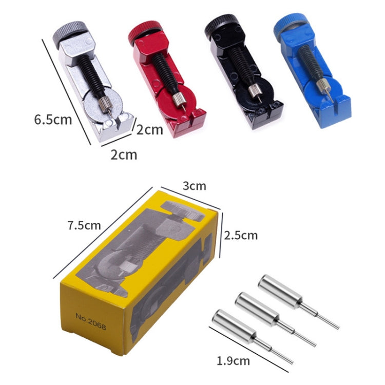 Metal Adjustable Height Watch Band Link Pin Remover, No.2068 Adjusting Repair Tool Black, No.2068 Adjusting Repair Tool Silver, No.2068 Adjusting Repair Tool Red, No.2068 Adjusting Repair Tool Blue
