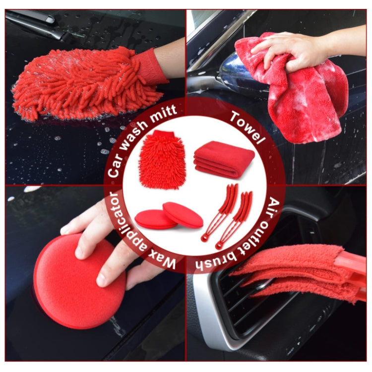 Car Wash Cleaning Brush Waterproof Car Wash Gloves, 18 PCS / Set