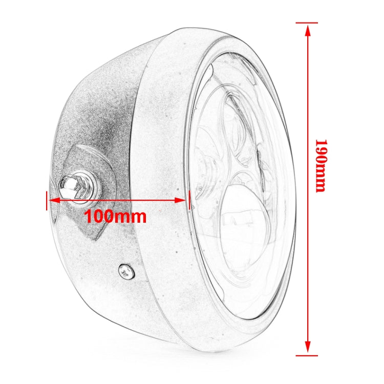 7.5 Inch Motorcycle Modified Headlights, With Brackets, Without Bracket