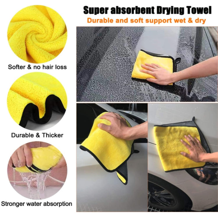 Soft Detail Brush Waterproof Car Wash Gloves, 11 PCS / Set