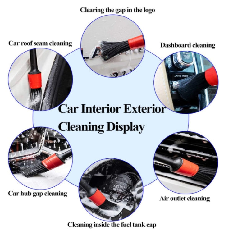 Soft Detail Brush Waterproof Car Wash Gloves, 11 PCS / Set