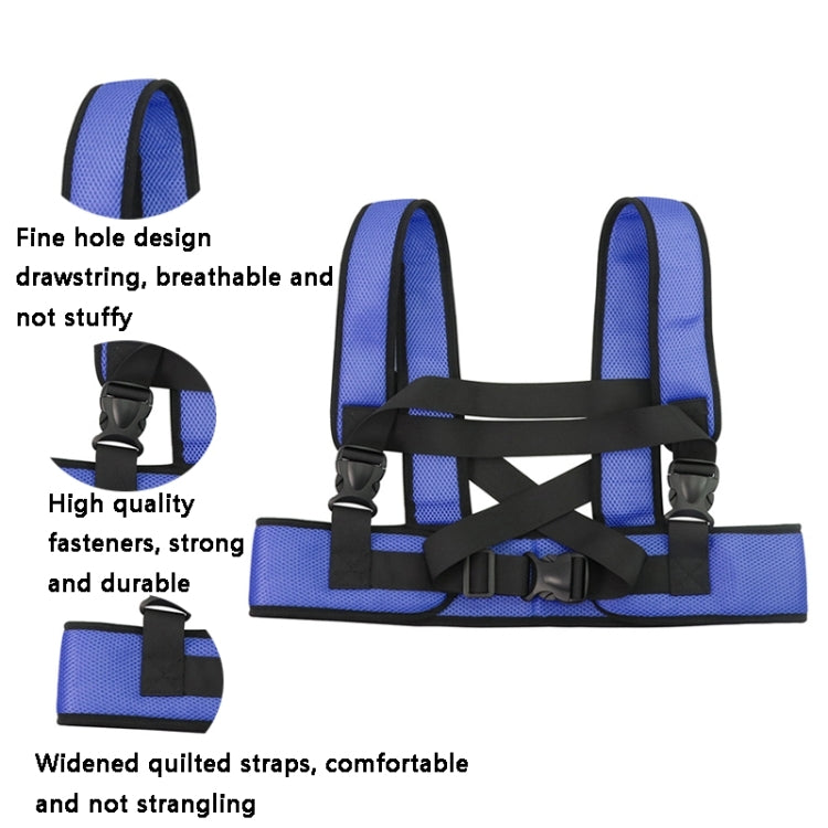 LYAQD-3 Postoperative Anti-Fall Wheelchair Adjustable Seat Belt, Blue, Colorful